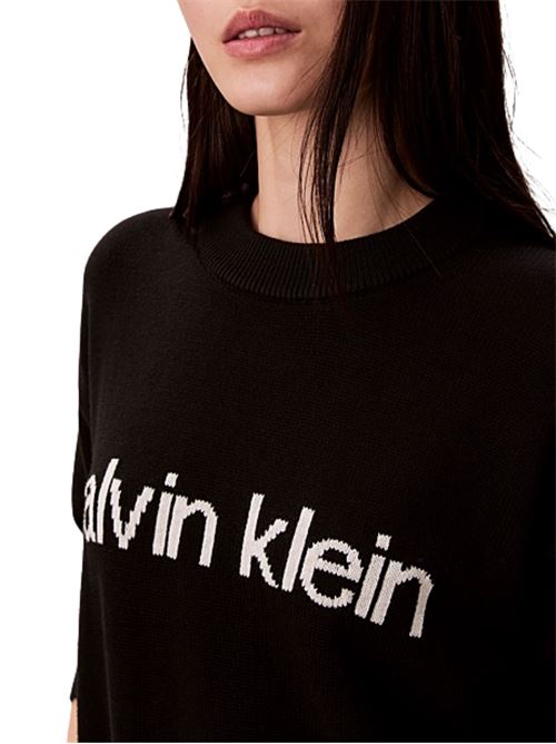 Pullover in cotone con logo Calvin Klein Jeans | LV047C311GUB1